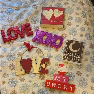 Decorative Valentine’s Day Love and Sweet Signs